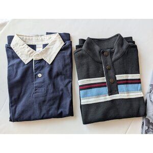 Lot of 2 Gymboree Boys 100% Cotton Long Sleeve Shirt Sz:10